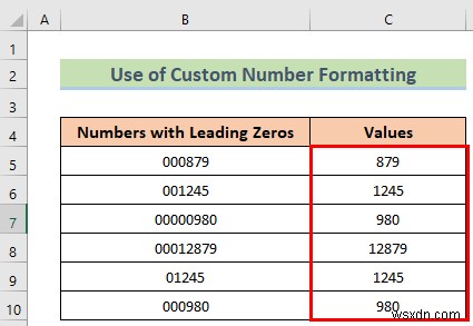 วิธีการลบศูนย์นำหน้าใน Excel (8 วิธีง่ายๆ)