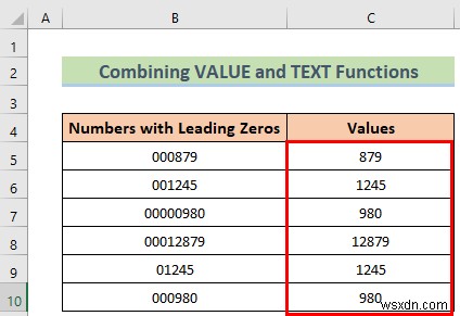 วิธีการลบศูนย์นำหน้าใน Excel (8 วิธีง่ายๆ)