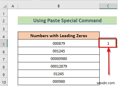 วิธีการลบศูนย์นำหน้าใน Excel (8 วิธีง่ายๆ)