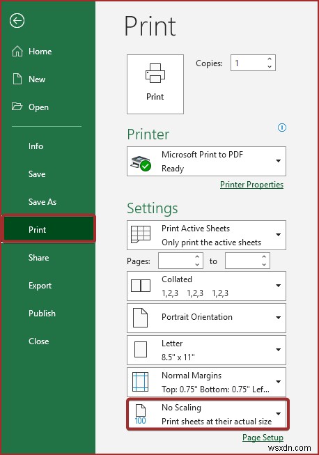 วิธีทำให้สเปรดชีต Excel ใหญ่ขึ้นเมื่อพิมพ์ (7 วิธี)