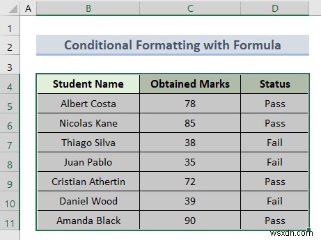 ใช้การจัดรูปแบบตามเงื่อนไขโดยยึดตามเซลล์ข้อความอื่นใน Excel