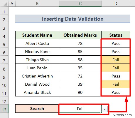 ใช้การจัดรูปแบบตามเงื่อนไขโดยยึดตามเซลล์ข้อความอื่นใน Excel