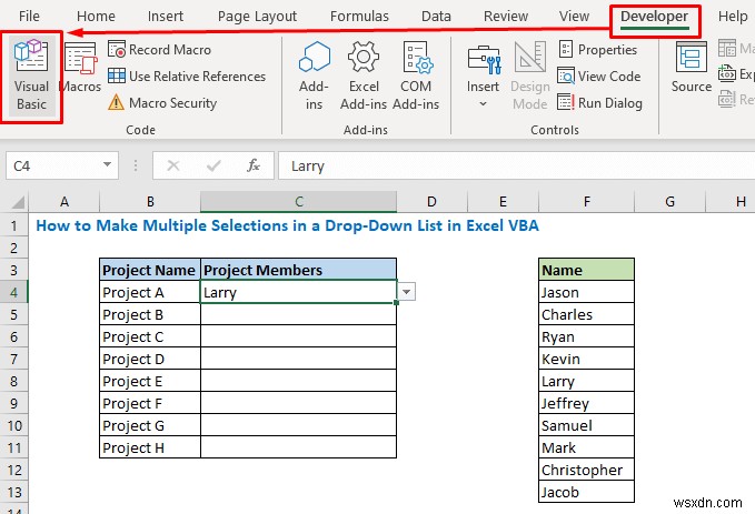 รายการแบบเลื่อนลงขึ้นอยู่กับหลายรายการ Excel VBA (3 วิธี)