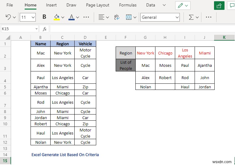 วิธีสร้างรายการตามเกณฑ์ใน Excel (4 วิธี)