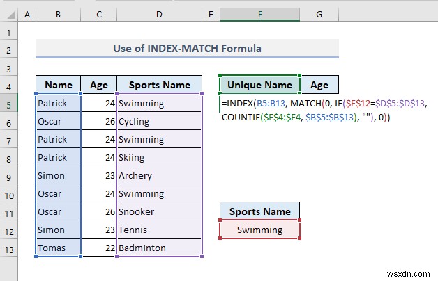 สร้างรายการที่ไม่ซ้ำใน Excel ตามเกณฑ์ (9 วิธี)