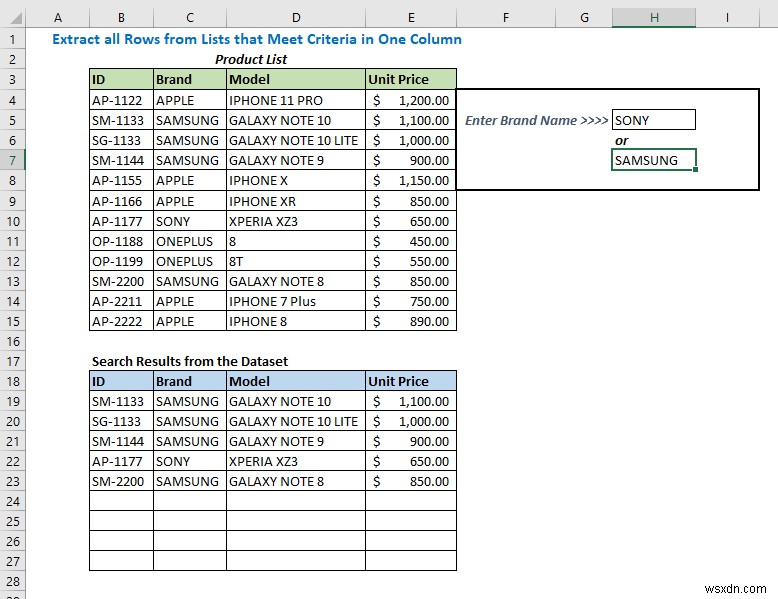 วิธีการเติมรายการตามค่าของเซลล์ใน Excel (6 วิธี)