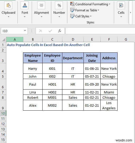 วิธีการเติมเซลล์อัตโนมัติใน Excel ตามเซลล์อื่น