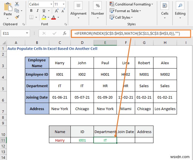 วิธีการเติมเซลล์อัตโนมัติใน Excel ตามเซลล์อื่น