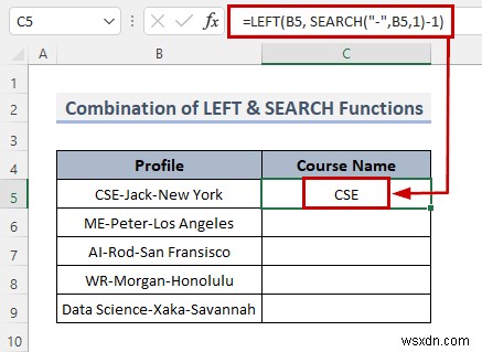 วิธีแยกเซลล์ด้วยตัวคั่นโดยใช้สูตรใน Excel (8 วิธี)