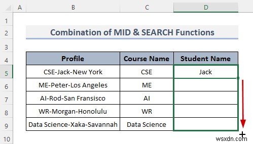 วิธีแยกเซลล์ด้วยตัวคั่นโดยใช้สูตรใน Excel (8 วิธี)