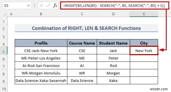 วิธีแยกเซลล์ด้วยตัวคั่นโดยใช้สูตรใน Excel (8 วิธี)