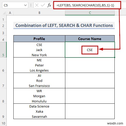 วิธีแยกเซลล์ด้วยตัวคั่นโดยใช้สูตรใน Excel (8 วิธี)