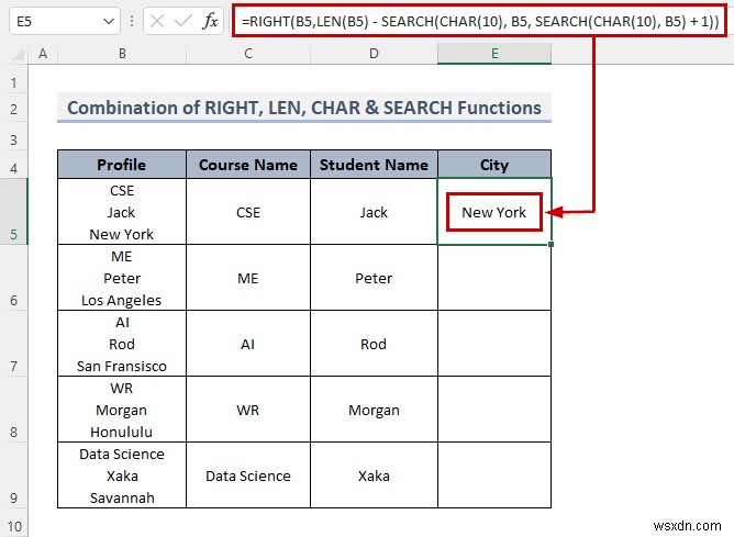 วิธีแยกเซลล์ด้วยตัวคั่นโดยใช้สูตรใน Excel (8 วิธี)