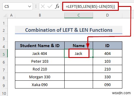 วิธีแยกเซลล์ด้วยตัวคั่นโดยใช้สูตรใน Excel (8 วิธี)