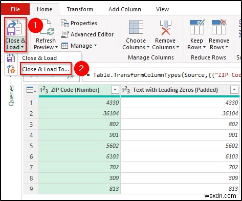 วิธีการแปลงตัวเลขเป็นข้อความที่มีเลขศูนย์นำหน้าใน Excel