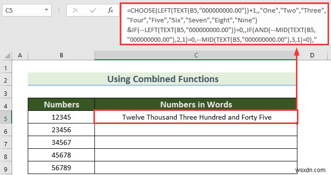 วิธีการแปลงตัวเลขเป็นคำใน Excel (4 วิธีที่เหมาะสม)