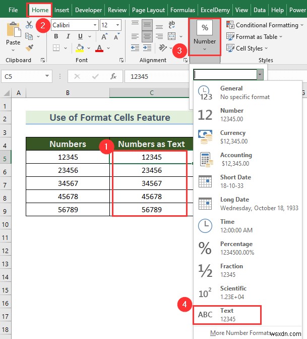 วิธีการแปลงตัวเลขเป็นคำใน Excel (4 วิธีที่เหมาะสม)