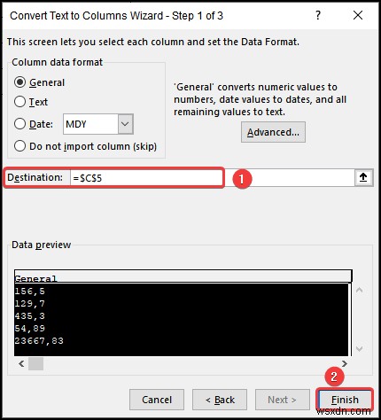 วิธีลบเครื่องหมายจุลภาคใน Excel (4 วิธีง่ายๆ)