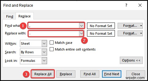 วิธีลบเครื่องหมายจุลภาคใน Excel (4 วิธีง่ายๆ)