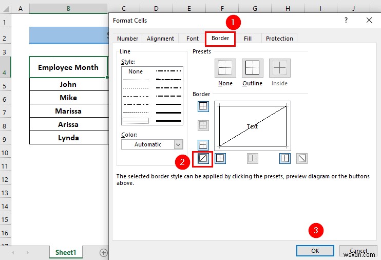 วิธีแยกเซลล์เดียวออกเป็นครึ่งใน Excel