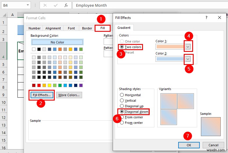 วิธีแยกเซลล์เดียวออกเป็นครึ่งใน Excel