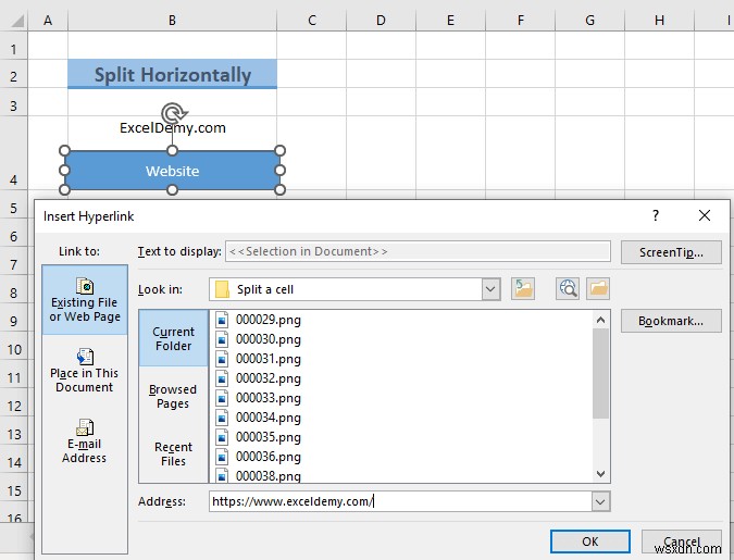 วิธีแยกเซลล์เดียวออกเป็นครึ่งใน Excel