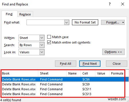 ลบแถวว่างใน Excel (8 วิธีที่เหมาะสม)