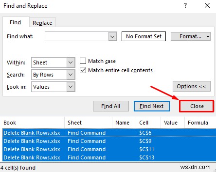 ลบแถวว่างใน Excel (8 วิธีที่เหมาะสม)