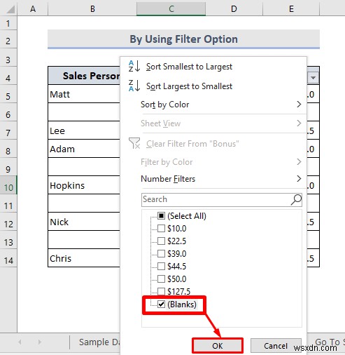 ลบแถวว่างใน Excel (8 วิธีที่เหมาะสม)