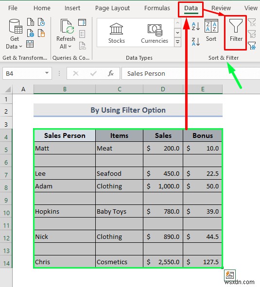 ลบแถวว่างใน Excel (8 วิธีที่เหมาะสม)