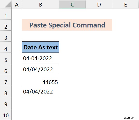 วิธีการแปลงรูปแบบทั่วไปเป็นวันที่ใน Excel (7 วิธี)