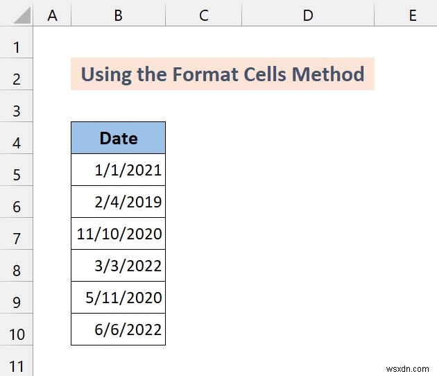 วิธีการแปลงรูปแบบทั่วไปเป็นวันที่ใน Excel (7 วิธี)