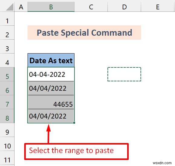 วิธีการแปลงรูปแบบทั่วไปเป็นวันที่ใน Excel (7 วิธี)