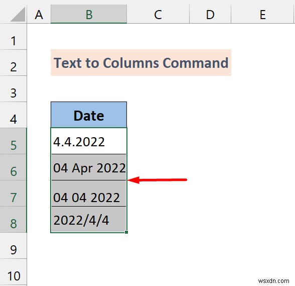 วิธีการแปลงรูปแบบทั่วไปเป็นวันที่ใน Excel (7 วิธี)