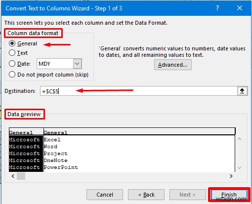 วิธีแยกหนึ่งคอลัมน์ออกเป็นหลายคอลัมน์ใน Excel (7 วิธีง่ายๆ)