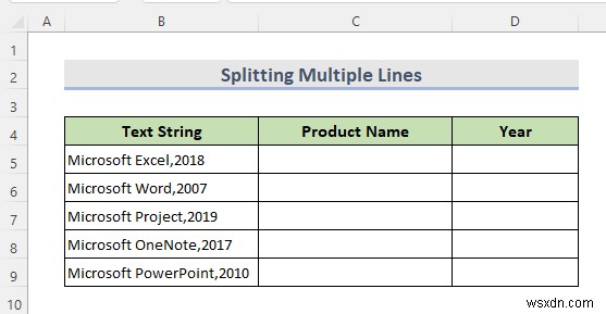วิธีแยกหนึ่งคอลัมน์ออกเป็นหลายคอลัมน์ใน Excel (7 วิธีง่ายๆ)