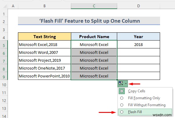 วิธีแยกหนึ่งคอลัมน์ออกเป็นหลายคอลัมน์ใน Excel (7 วิธีง่ายๆ)