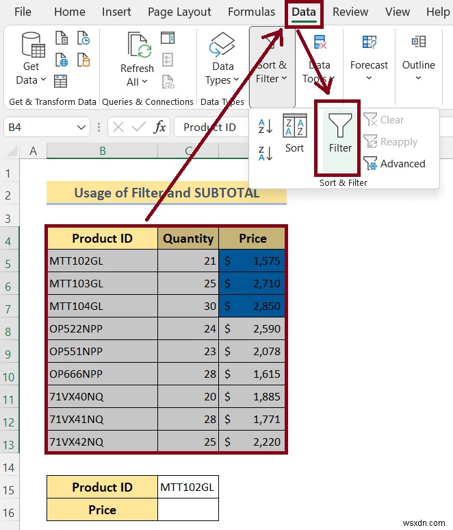 วิธีรวมเซลล์สีใน Excel (4 วิธี)