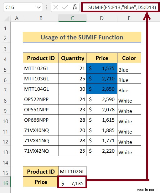 วิธีรวมเซลล์สีใน Excel (4 วิธี)