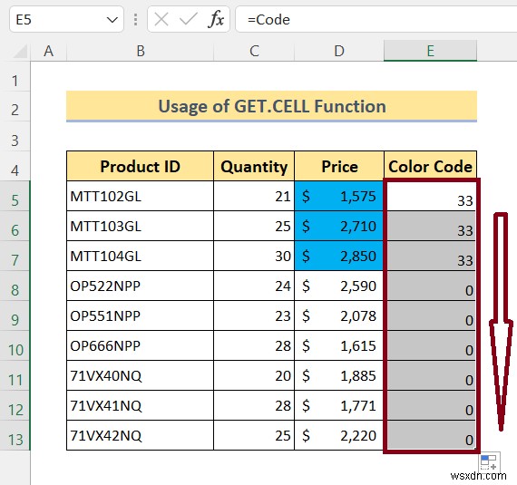 วิธีรวมเซลล์สีใน Excel (4 วิธี)