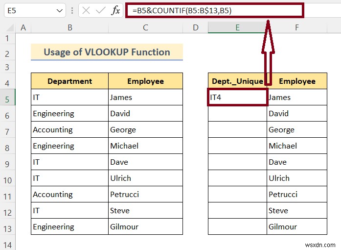 วิธีการ VLOOKUP และส่งกลับค่าหลายค่าใน Excel (8 วิธี)