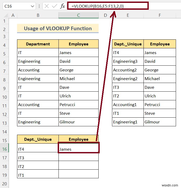 วิธีการ VLOOKUP และส่งกลับค่าหลายค่าใน Excel (8 วิธี)