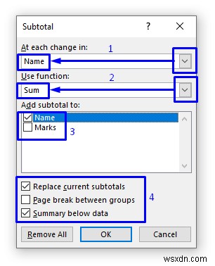 วิธีการแทรกผลรวมย่อยใน Excel