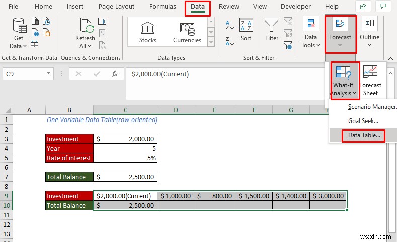 วิธีการสร้างตารางข้อมูลใน Excel (วิธี 5 วิธีที่ง่ายที่สุด)