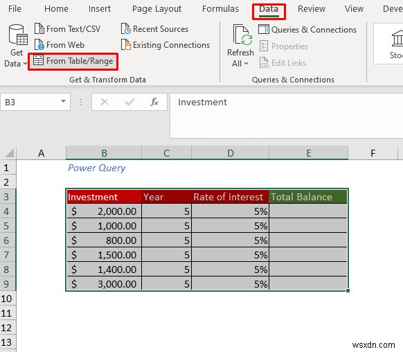 วิธีการสร้างตารางข้อมูลใน Excel (วิธี 5 วิธีที่ง่ายที่สุด)