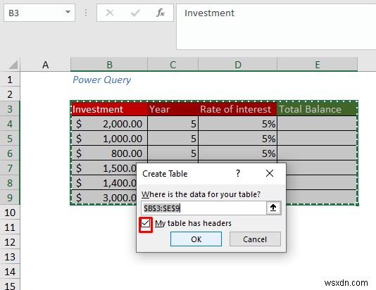 วิธีการสร้างตารางข้อมูลใน Excel (วิธี 5 วิธีที่ง่ายที่สุด)