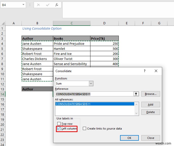 วิธีการรวมแถวใน Excel ตามเกณฑ์ (วิธีที่ง่ายที่สุด)