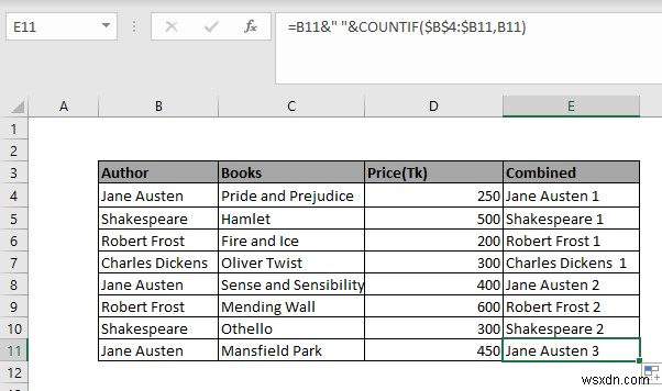 วิธีการรวมแถวใน Excel ตามเกณฑ์ (วิธีที่ง่ายที่สุด)