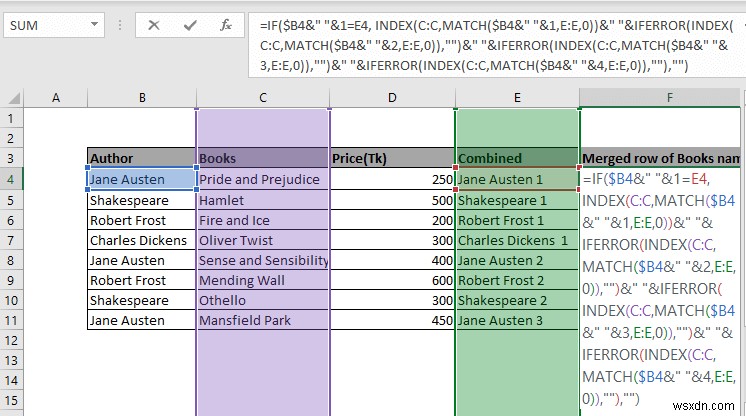 วิธีการรวมแถวใน Excel ตามเกณฑ์ (วิธีที่ง่ายที่สุด)