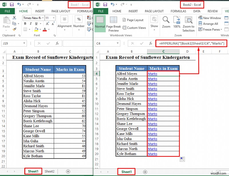 วิธีการเพิ่มไฮเปอร์ลิงก์ไปยังชีตอื่นใน Excel (2 วิธีง่ายๆ)